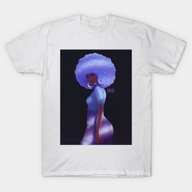 Lavender Princess T-Shirt by VactuART